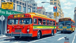 Free buses NYC, fare-free transit, Zohran Mamdani, New York City buses, public transit costs, MTA funding, bus fare elimination, transit equity. ()
