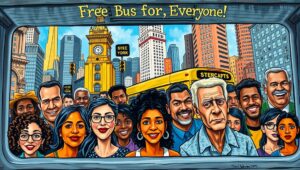 New York City, has made the idea of free buses for everyone ()