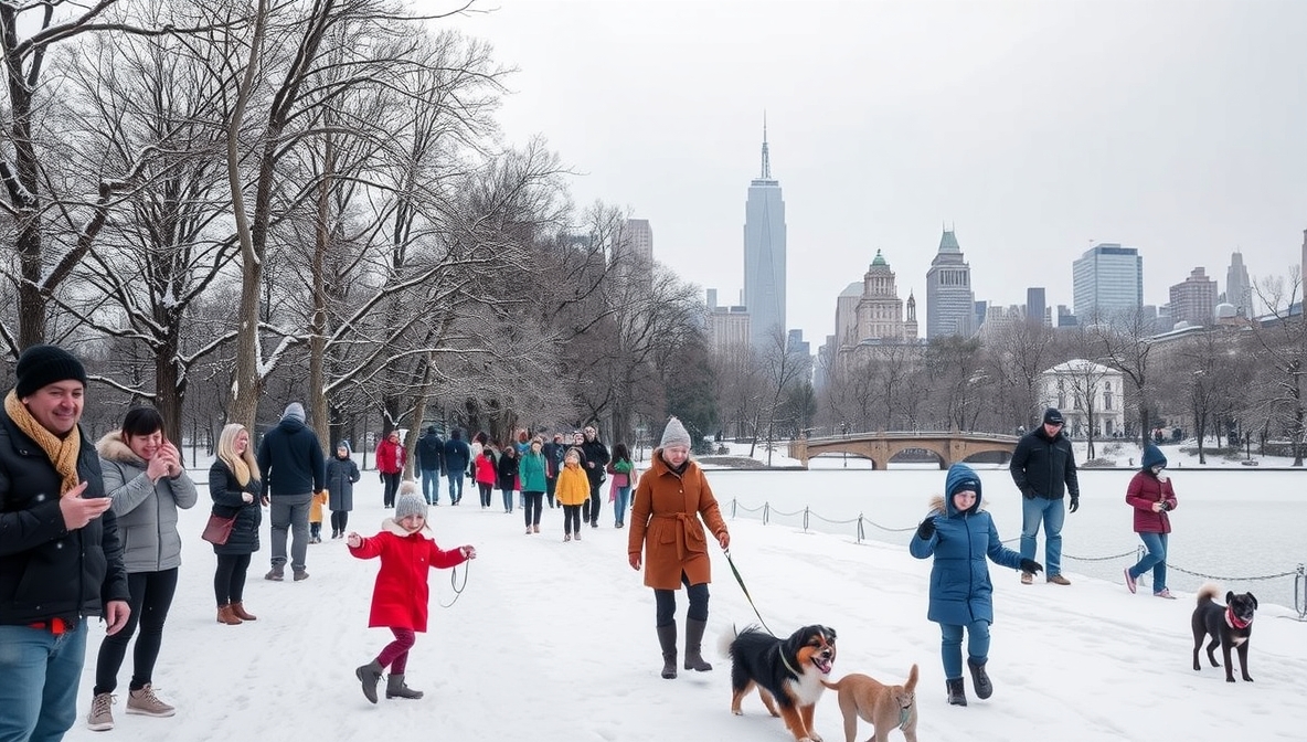 Central Park Receives First Measurable Snowfall of 2025 Season