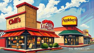 A collage of nostalgic marketing: Boyz II Men's new jingle promo for Chili's, a TikTok of stretchy cheese, and a 90s-themed ad.