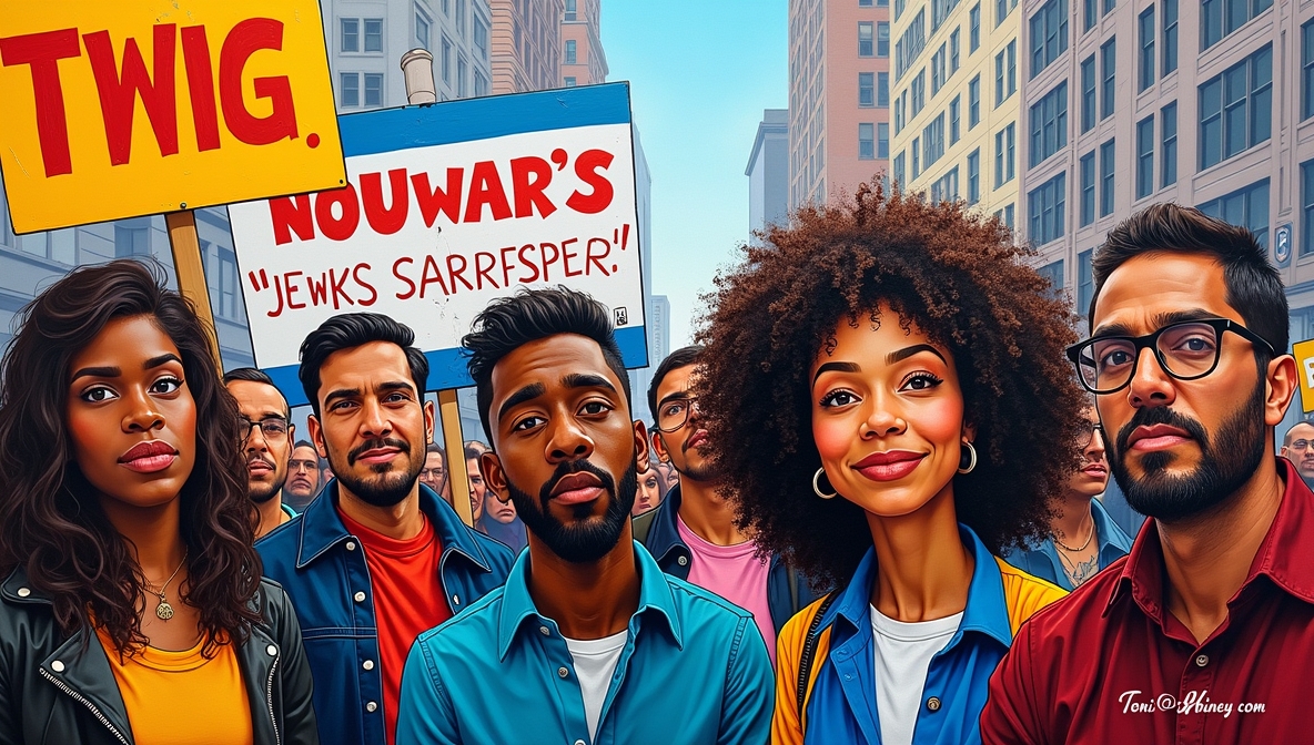 Protest Outside Synagogue