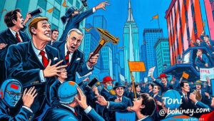 Financial district executives reacting to democratic socialist mayor's victory over market interests